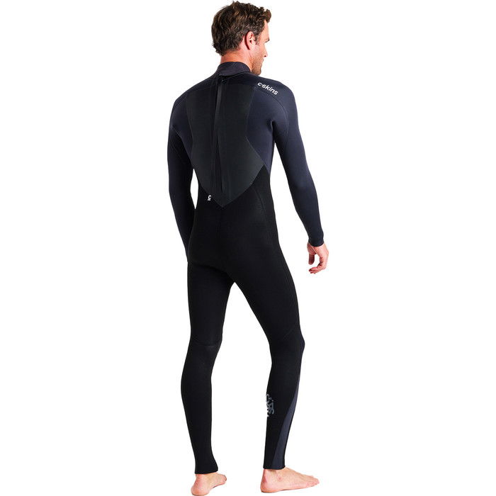 2024 C-Skins Hombres Legend 4/3mm Back Zip Neopreno C-LE43MBZ - Black / Anthracite